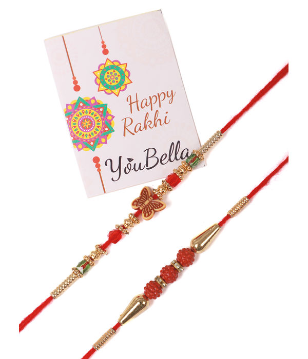 YouBella Rakhi Combo for Brother (Multi-Colour) (YBRK_72)